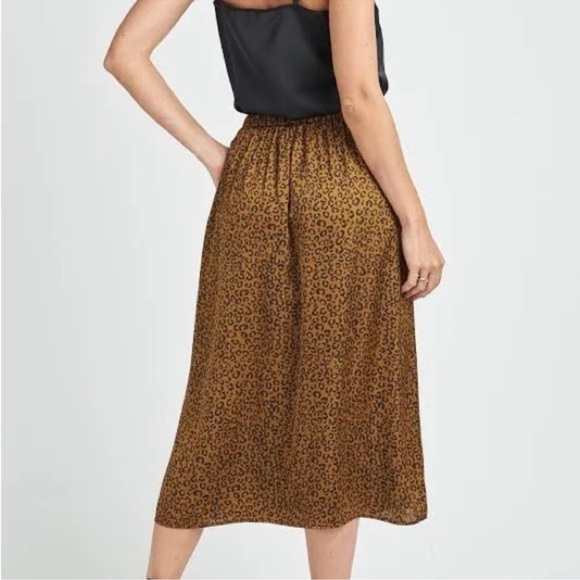 Dr2 by Daniel Rainn Women’s Brown and Black Leopard Print Midi Skirt Size XS - Picture 3 of 8